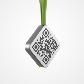 promotional aluminium keychain with qr-code wholesale