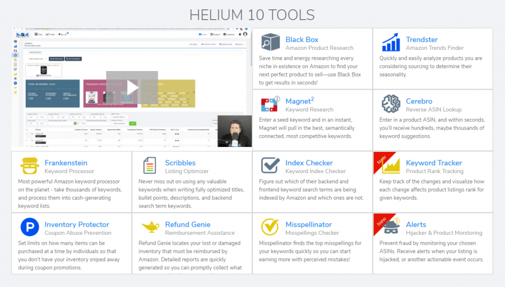 Helium 10 Tools