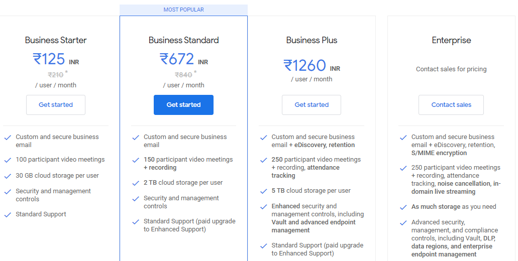 g suite payment info