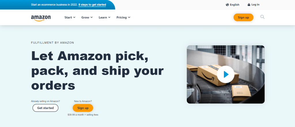 Amazon FBA Homepage