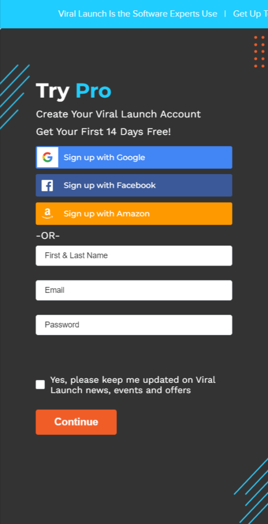 Viral Launch Signup