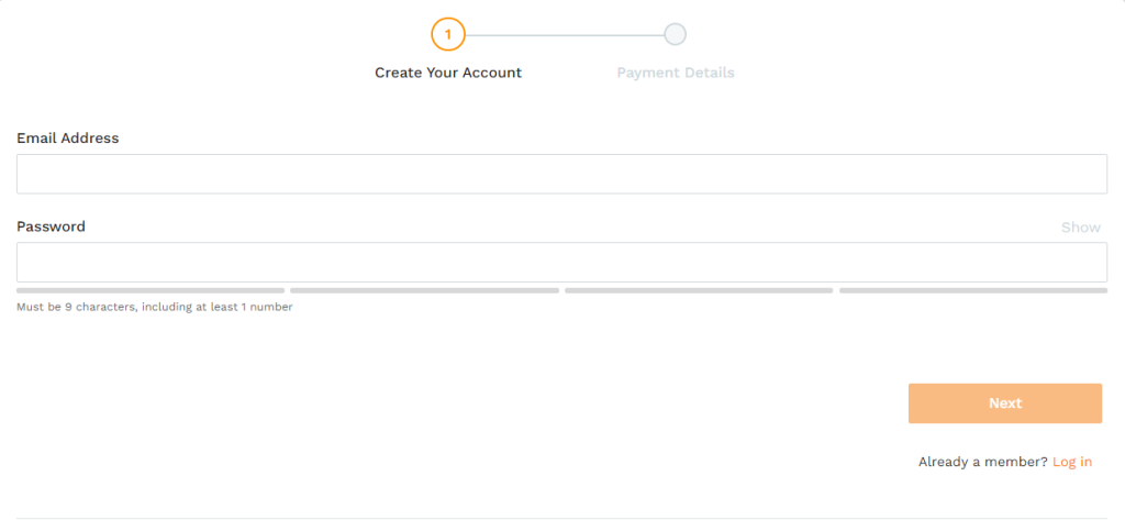 Create Account