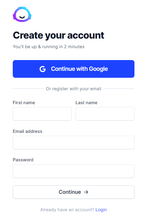 Create Account