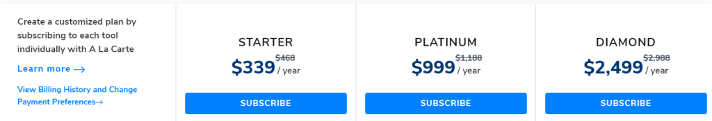 Helium 10 Annual Pricing Plan