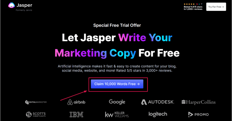 Jasper AI free Trial