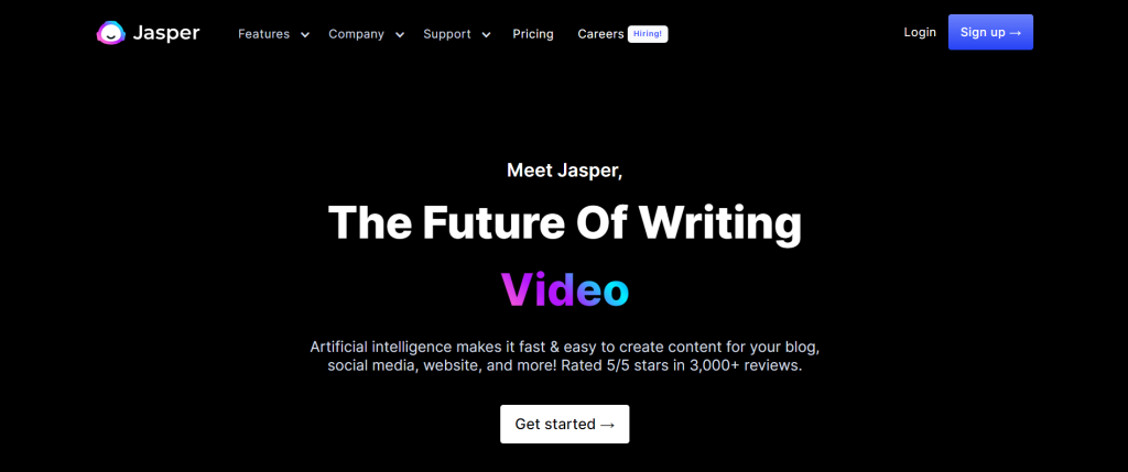 Jasper AI Official Website