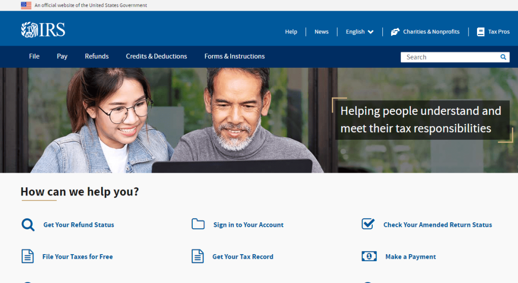  IRS website