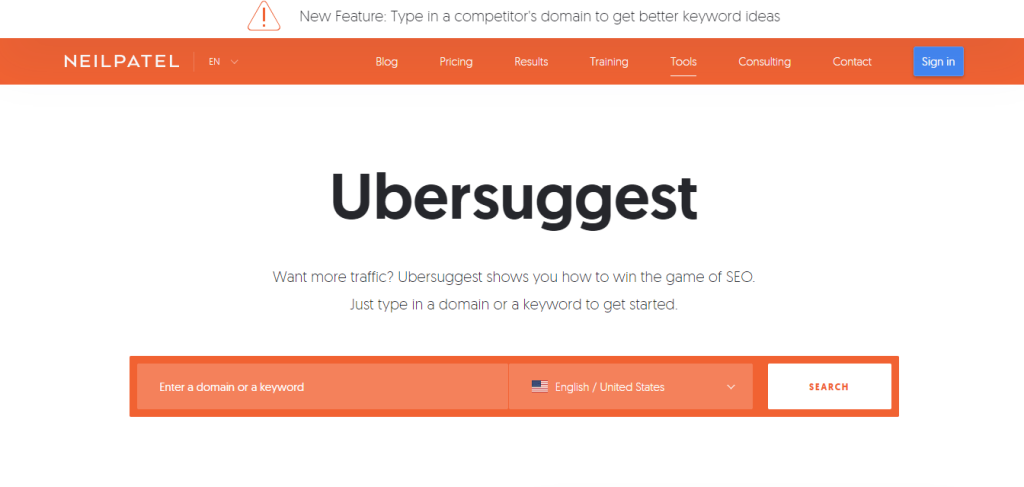 Ubersuggest 