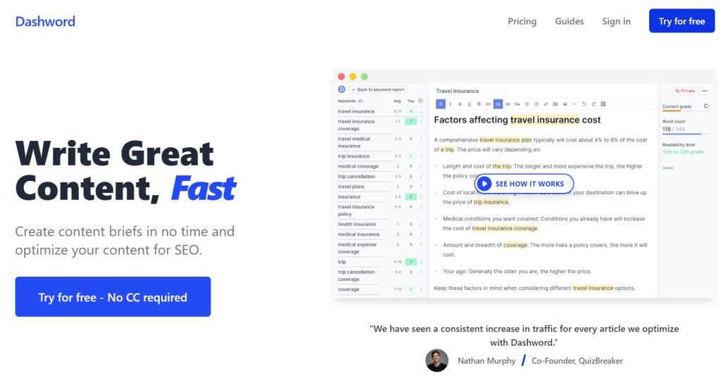 Dashword Overview