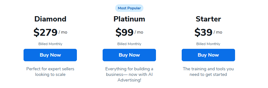 Helium 10 Pricing Plan