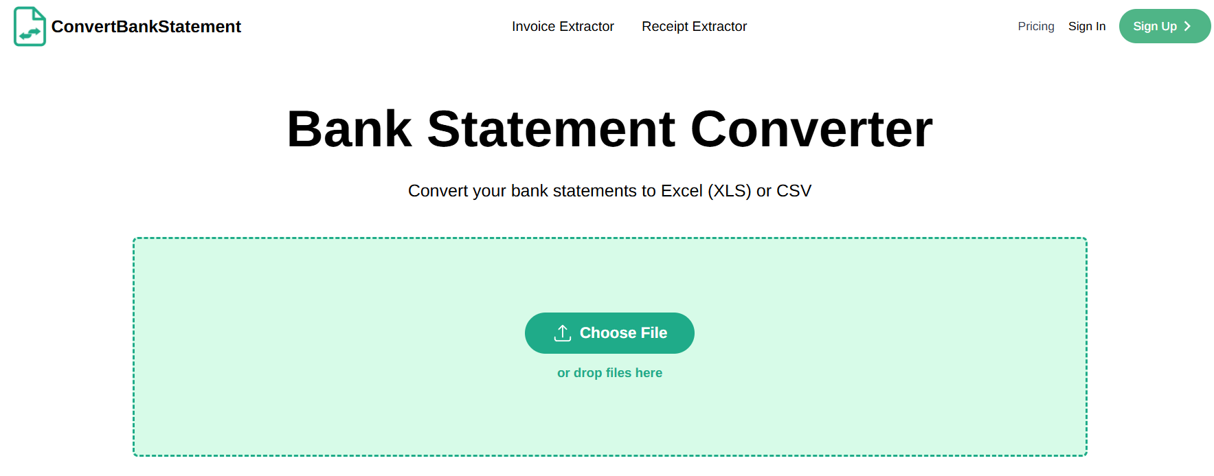 Convert Bank Statement