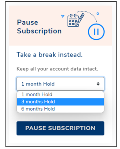 Pause Subscription Option