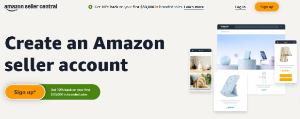 Create an Amazon Seller Account Page 