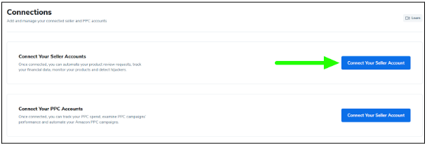Click On Connect Your Seller Account
