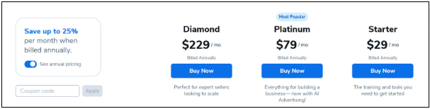 Helium 10 Pricing Plans