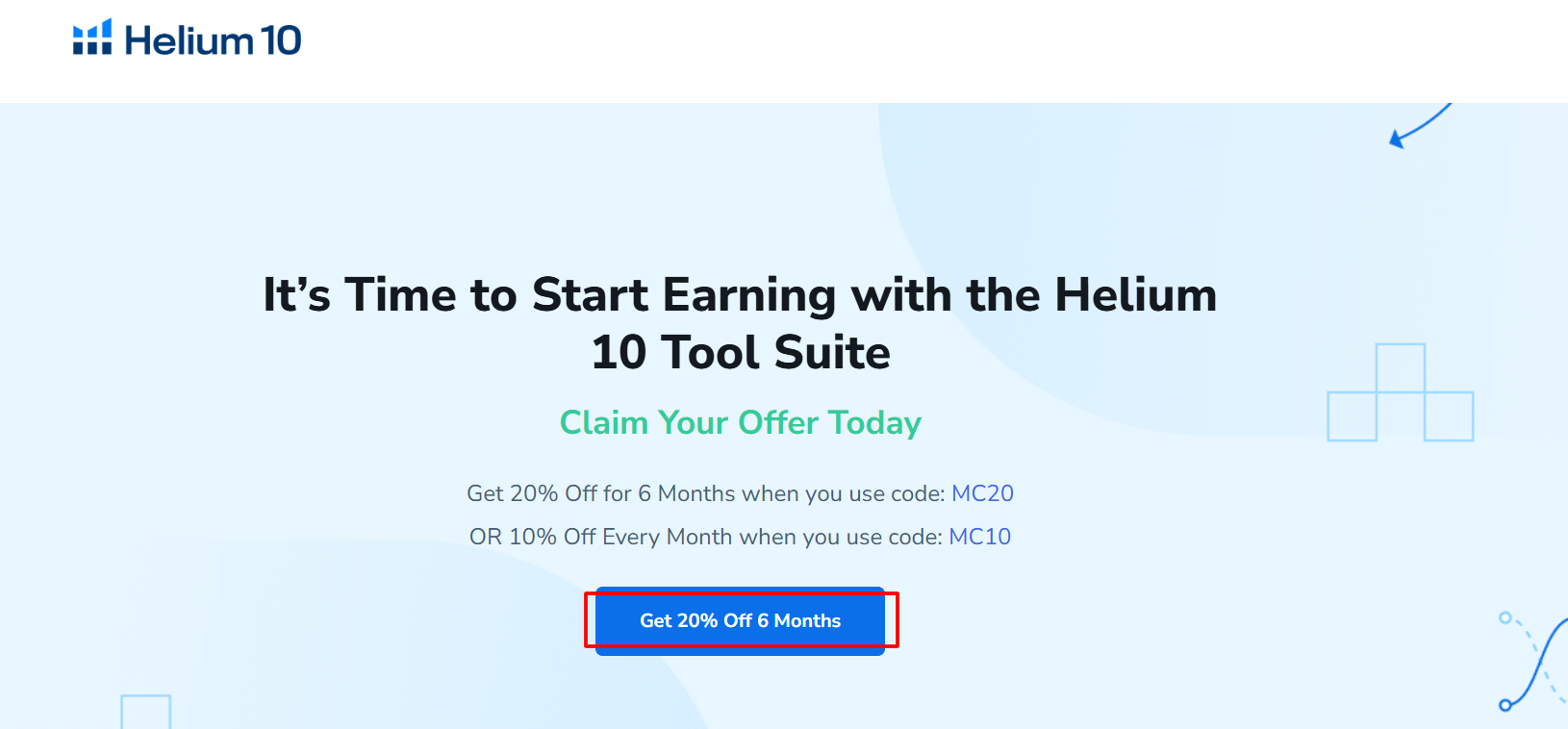 Helium 10 Discount Page 