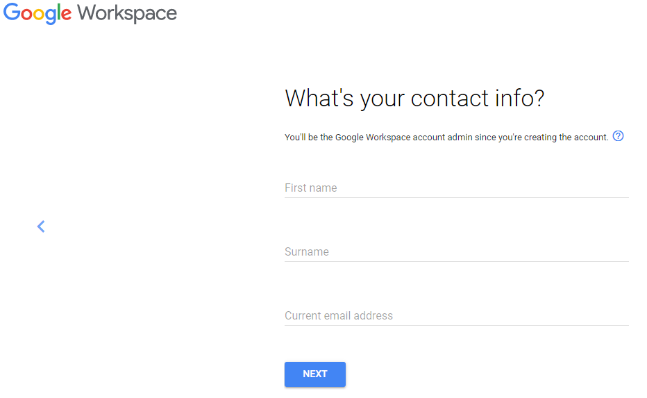 Contact Info For Google Workspace