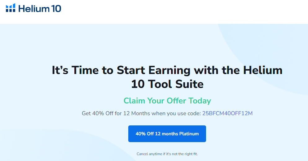 Helium 10 Coupons & Discount 