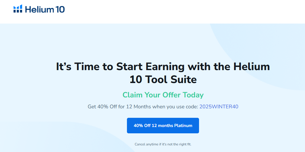 Helium 10 Coupons & Discount Helium 10 Coupons & Discount