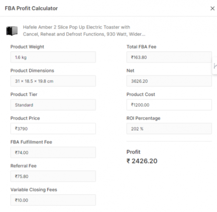 Profit Calculator: Within 5% of Real Profit Profit Calculator: Within 5% of Real Profit