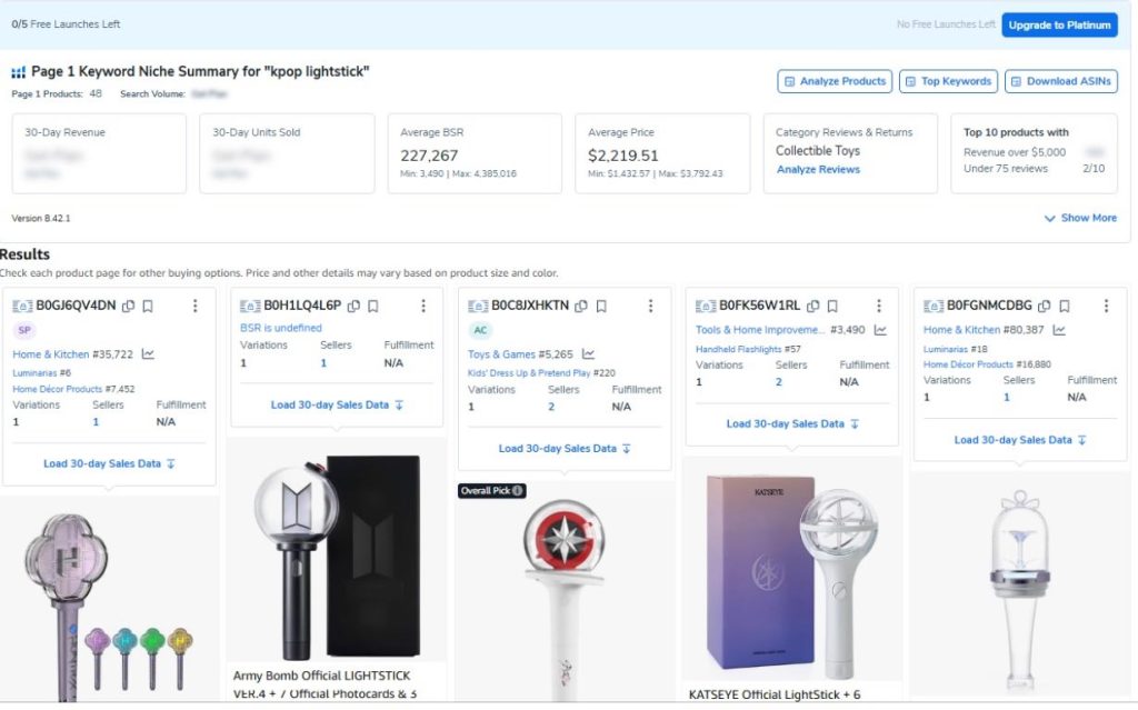 Keyword Summary For Kpop Lightstick